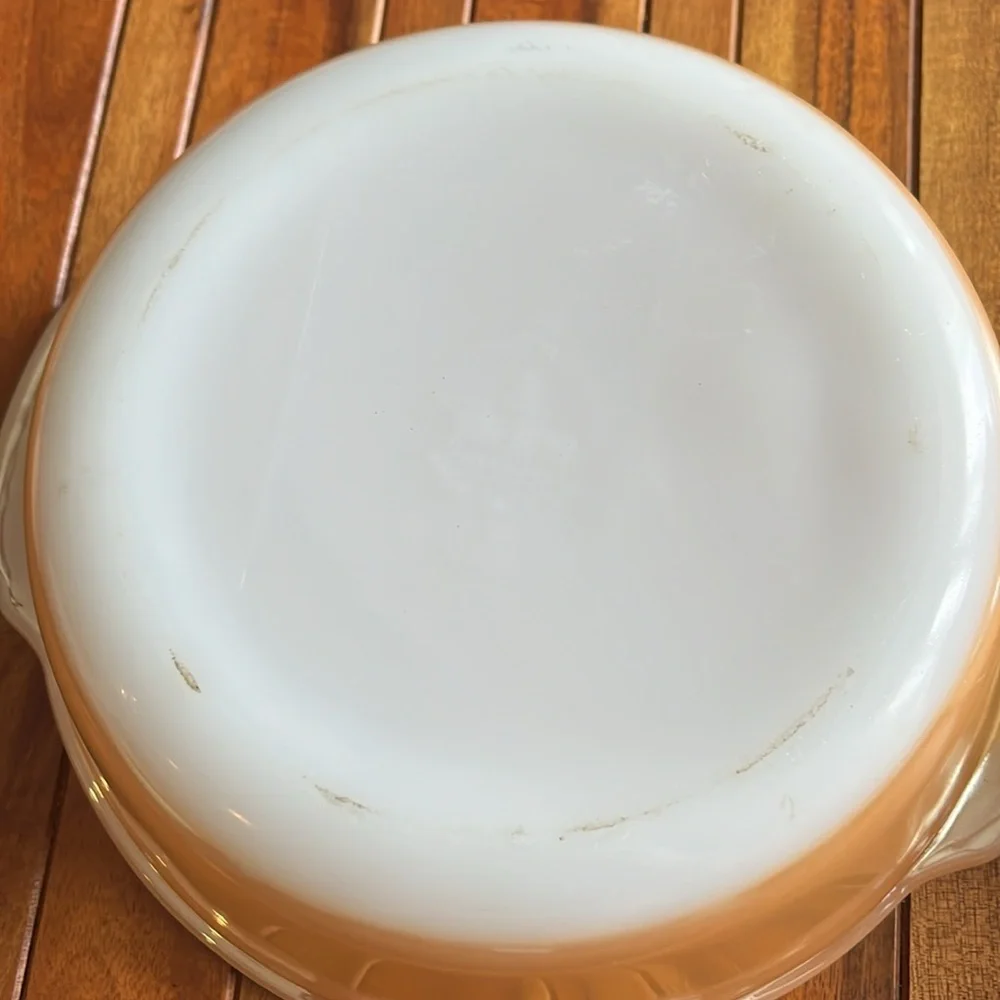 Fire King Peach Lustre 1 PT and 3 QT​